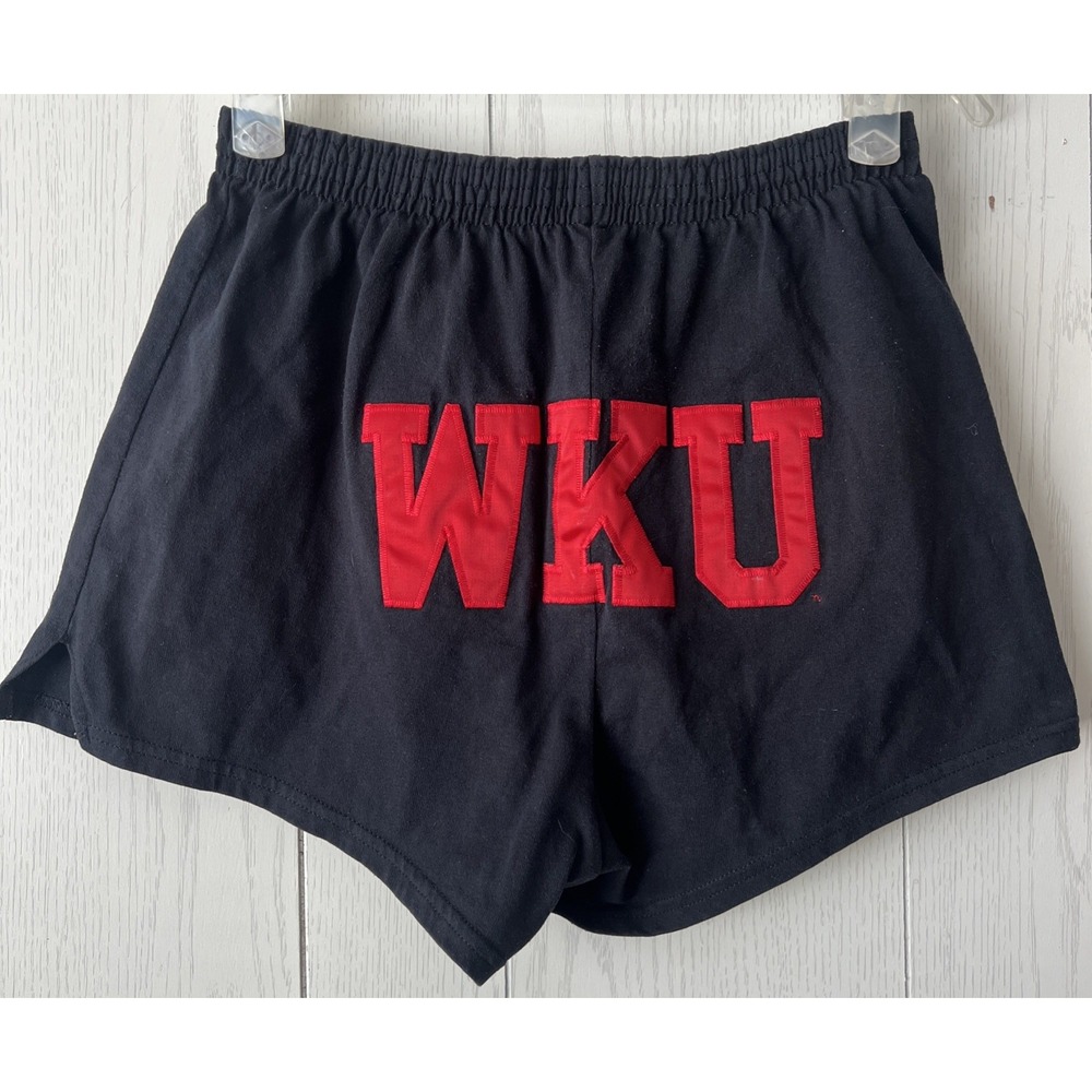 Vintage WKU Western Kentucky Soffe Shorts Womens L Cheer Running Gym Y2K